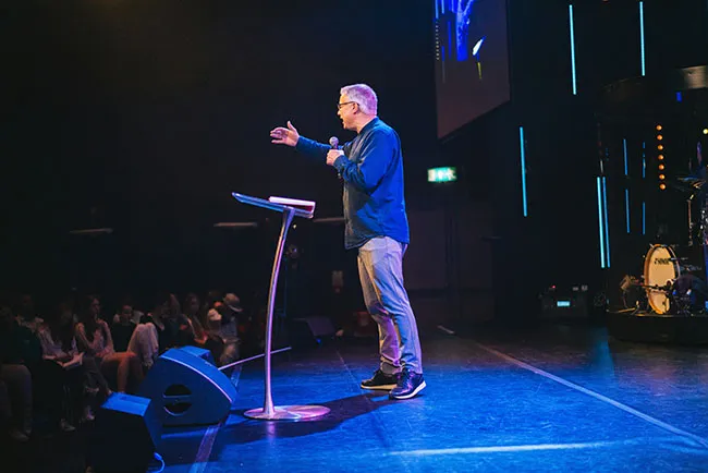 Pastor preaching